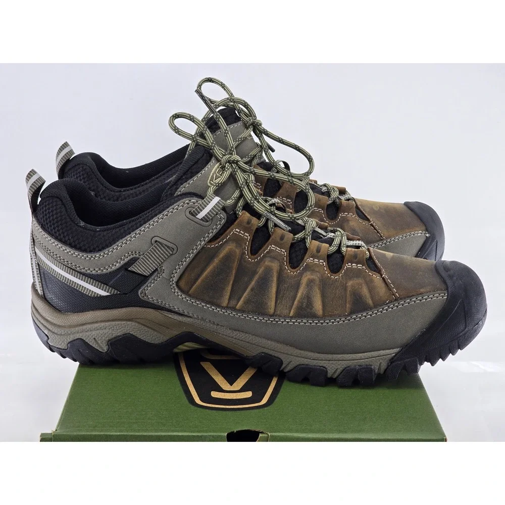 Keen Targhee III WP Wide Mens 11.5 Bungee Cord Black Hiking Shoes - Excellent